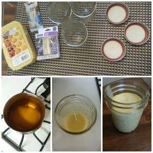 beeswax DIY candle