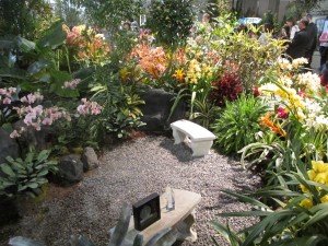 flower show bench