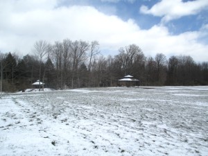 snowy field Himalayan Institute