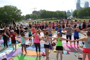 Yoga on the Steps 2015