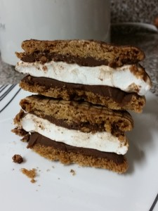 smores cookie sandwich