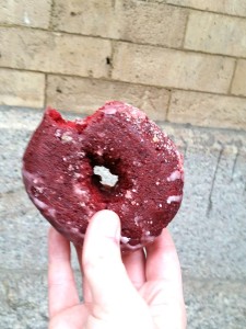 red velvet donut