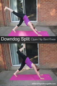 downdog split open hip