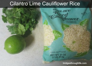 cilantro lime cauliflower rice ingredients