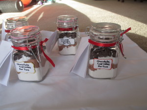 gift in a jar cupcake mix