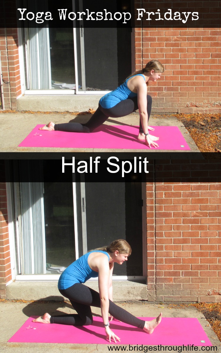 half split yoga pin.