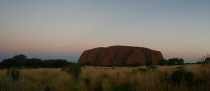 uluru at sunset ayers rock