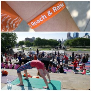 yoga on the steps reach and raise 2017