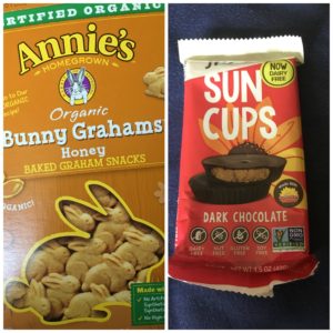 bunny grahams and sun butter cups