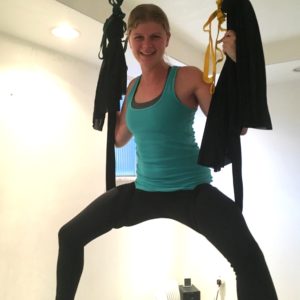 aerial yoga goddess