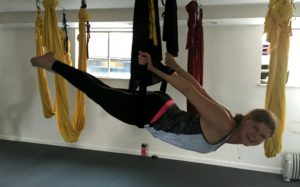 aerial yoga flip