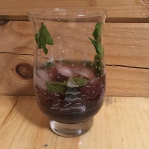 blueberry iced tea drink