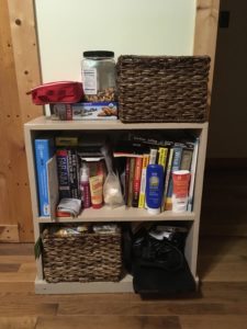 organized bookshelf