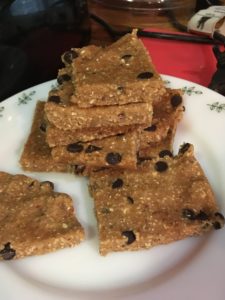 vegan cookie dough bars well plated