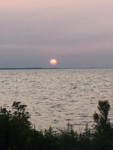 sunset oneida lake