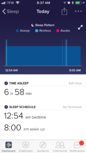 fitbit sleep tracker