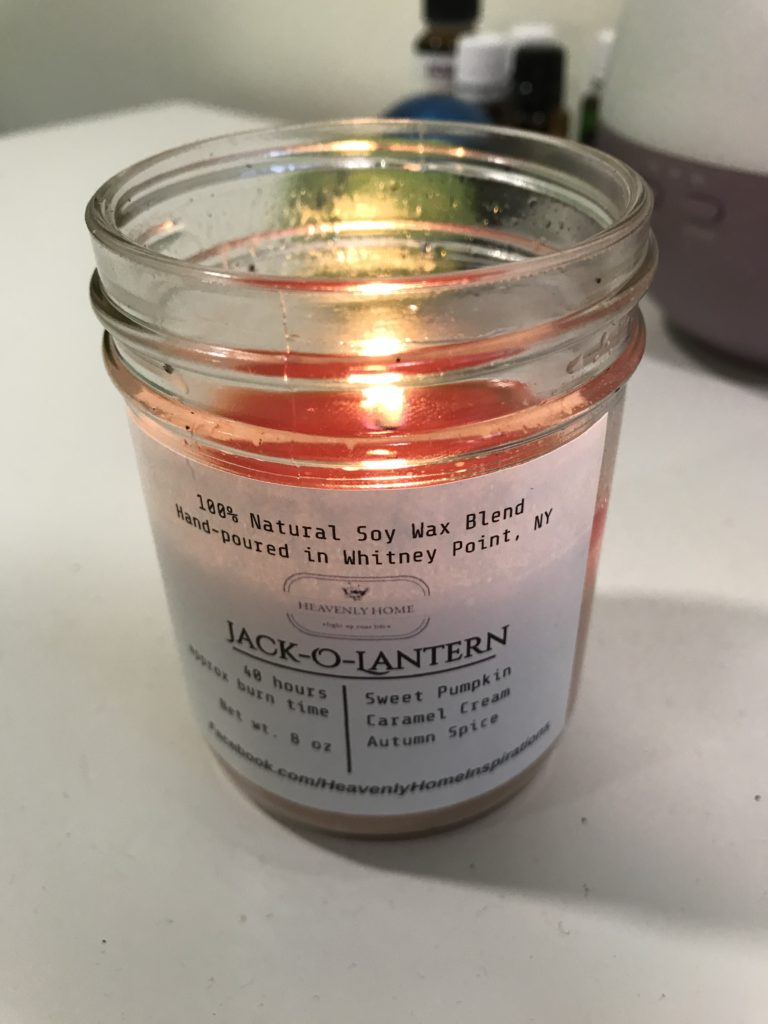 pumpkin candle