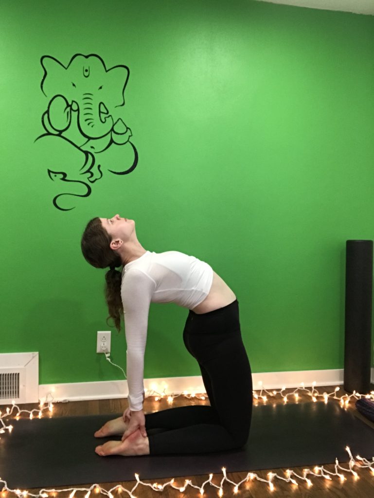 christmas light yoga