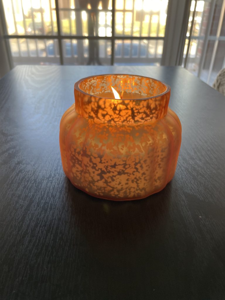 pumpkin candle