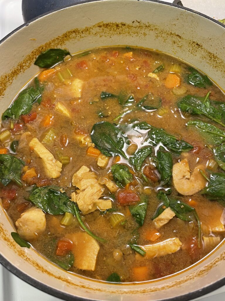 chicken lentil soup
